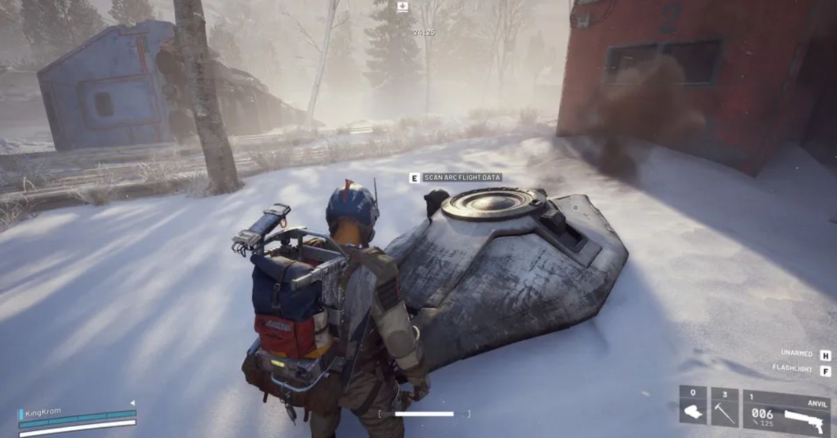 Featured image: Gondola Prototype resting on crates in Arc Raiders’ To the Skies quest
