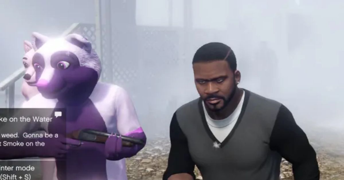 Featured image: Fursuit-wearing gang members fighting on the streets of Los Santos in GTA 5